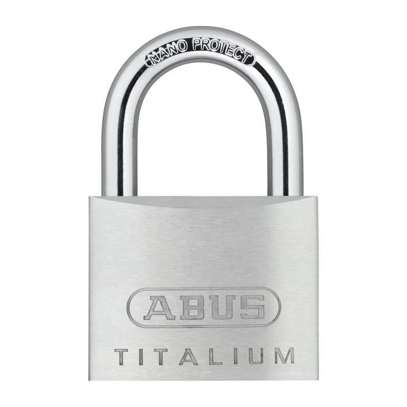 Cadenas - ABUS - 64TI/50 Titalium - Corps aluminium - Clé paracentrique - Ris...