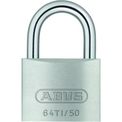 Cadenas - ABUS - 64TI/50 Titalium - Corps aluminium - Clé paracentrique - Ris...