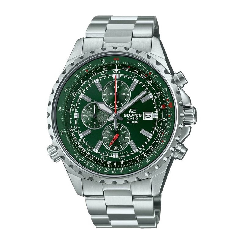 Montre en acier inoxydable EDIFICE - CASIO - Gris - Quartz - Verre minéral - ...