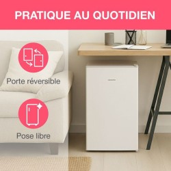 Réfrigérateur table top - OCEANIC - 90L - 37dB - Classe E - L44,5 x P47,5 x H...