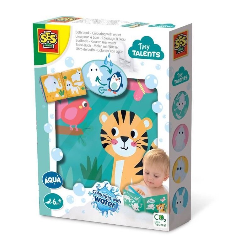 Livre pour le bain - Coloriage a l'eau - SES CREATIVE
