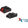 Set batterie Bosch Professional ProCORE 18V 4,0Ah + Chargeur GAL 18V-40 - 160...