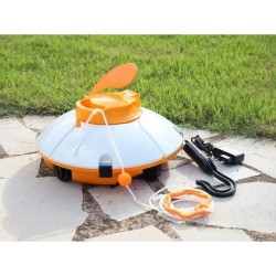 Robot de piscine - Bestway - Frisbee - Autonome - nettoyage fond plat - 5x3m ...