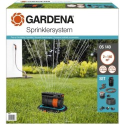 Kit arroseur oscillant escamotable OS140 - GARDENA - Surface 140m² - Portée 1...