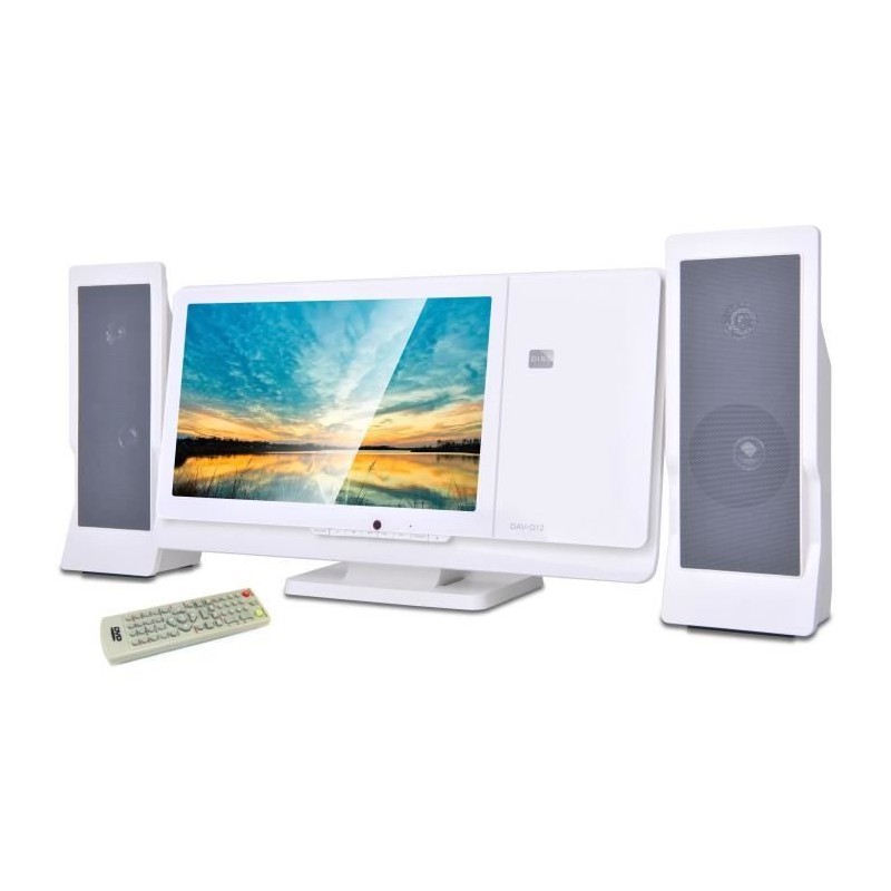 Chaîne HIFI - INOVALLEY - CH43-DVD - Lecteur DVD/CD - Écran 12 - 60W - FM - U...