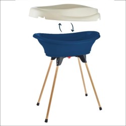 Pack plan a langer et baignoire - THERMOBABY - VASCO - Bleu Océan - 2 en 1