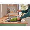 Mitigeur de cuisine GROHE StartLoop - Chromé - Bec haut en C - Mousseur extra...