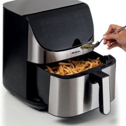 Friteuse sans huile digitale ARIETE - inox brossé - XXL 2 kilos -