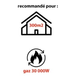 Chauffage a gaz infrableu MECAFER - MH30000G - 30000 W - Compatible butane et...
