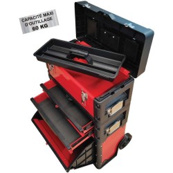 Chariot porte outils - DEFPRO - 3 modules superposables - 60 kg