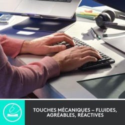 Clavier - Sans Fil - Logitech - MX Mini - AZERTY - Mécanique - Rétroéclairé -...