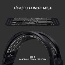 Casque gamer - Sans fil - Logitech G - G733 Lightspeed - PS5, PS4, PC, MAC - ...