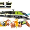 LEGO City Le Train de Voyageurs Express - Jouet de Train Télécommandé - Phare...