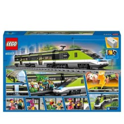 LEGO City Le Train de Voyageurs Express - Jouet de Train Télécommandé - Phare...