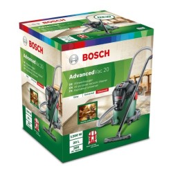 Aspirateur eau et poussiere Bosch - AdvancedVac 20 (avec accessoires) - 1200 ...