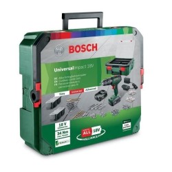 Perceuse-visseuse Bosch - UniversalDrill 18 (Livrée avec 2 batteries 1,5 Ah, ...