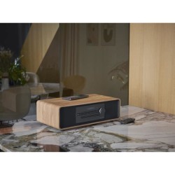 Micro-chaîne Bluetooth - THOMSON - Bois/Noir - Radio FM/DAB+/CD/MP3/USB/Induc...
