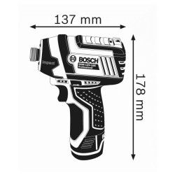 Visseuse a chocs BOSCH GDR 12V-105 sans chargeur ni batterie - Compacte et pu...