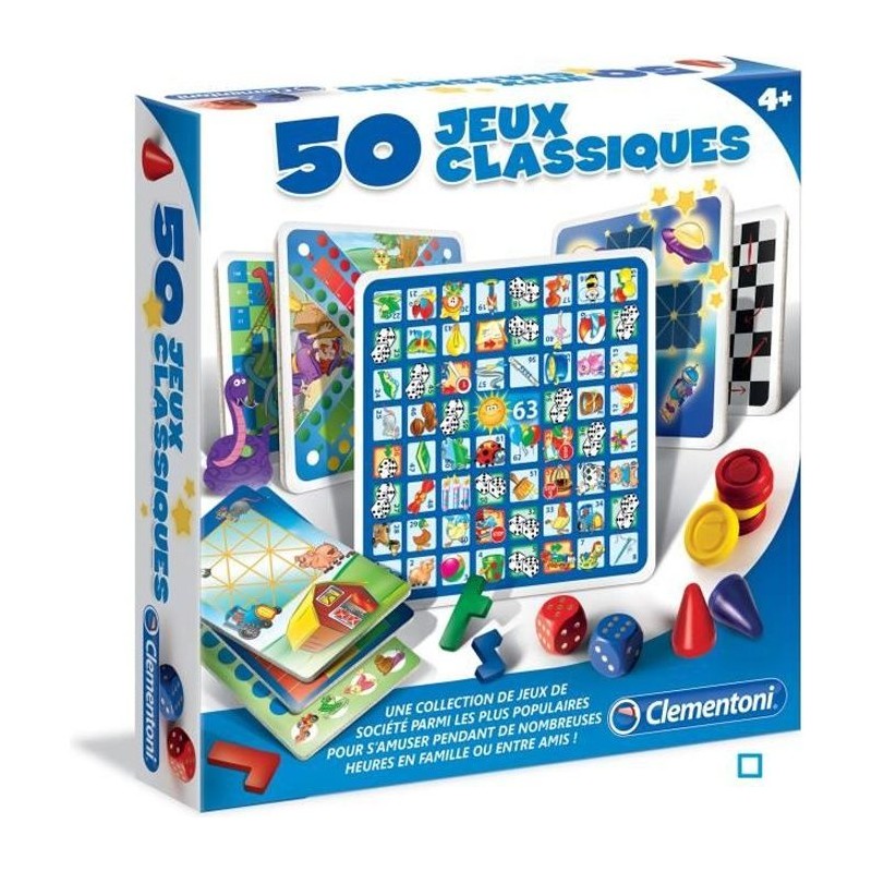 Clementoni - 50 jeux classiques