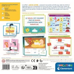 Clementoni - Coffret Jeux de lecture - Jeux d'association et de