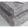 Table basse carrée pivotante - Panneau de particules - Décor béton gris clair...