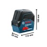 Laser point et ligne 3x1,5V GCL 2-15 (sans batterie ni chargeur) en boîte car...