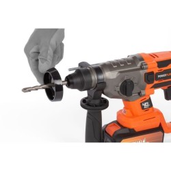 Marteau perforateur sans fil SDS-Plus 40V 5J BRUSHLESS + 5 accessoires - DUAL...