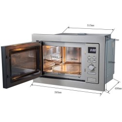 Micro-ondes grill encastrable CONTINENTAL EDISON CEMO25GE2 Silver L59,5 x H38...