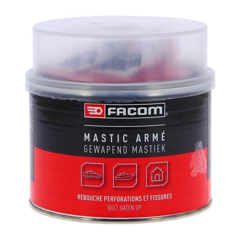 Mastic polyester armé 600g réparation fissures et perforations carrosserie - ...