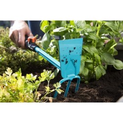 Serfouette a fleurs Combisystem GARDENA - Acier enduit - Outil pour travaux d...