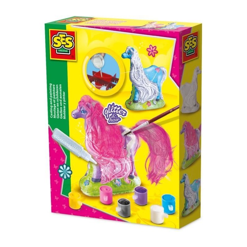 Moulage et peinture - SES CREATIVE - Cheval avec criniere - Figurines