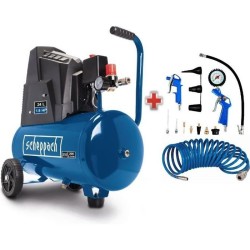 Compresseur d'air horizontal Scheppach HC30o - 24L - 110 W - 8 bars (Livré av...