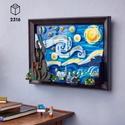 LEGO Ideas 21333  Vincent Van Gogh - La Nuit Étoilée, Reproduction de Tableau...