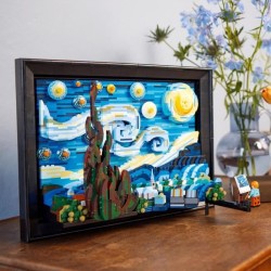 LEGO Ideas 21333  Vincent Van Gogh - La Nuit Étoilée, Reproduction de Tableau...