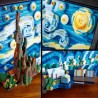 LEGO Ideas 21333  Vincent Van Gogh - La Nuit Étoilée, Reproduction de Tableau...