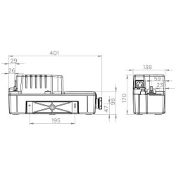 Pompe de relevage de condensats - SFA - Sanicondens Best Flat - Pour chaudier...