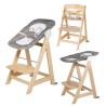 ROBA Chaise Haute Évolutive Born Up 2 en 1 + Transat Inclinable - Sternenzaub...
