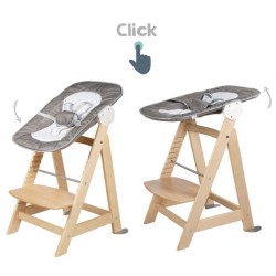 ROBA Chaise Haute Évolutive Born Up 2 en 1 + Transat Inclinable - Sternenzaub...