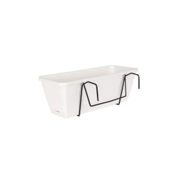 ARTEVASI Kit Jardiniere VENEZIA avec réserve d'eau - Blanc - 10L - 49 x 19,5 ...