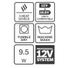Veste chauffante Bosch Professional GHH 12+18V XA + GAA 12V-21 (sans batterie...