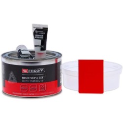 Mastic polyester souple 2 en 1 pot 500g- FACOM - réparation léger creux et bo...