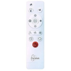 AIR-LIGHT CROWN - Ventilateur de plafond blanc Ø40cm 95W avec couronne d'écla...