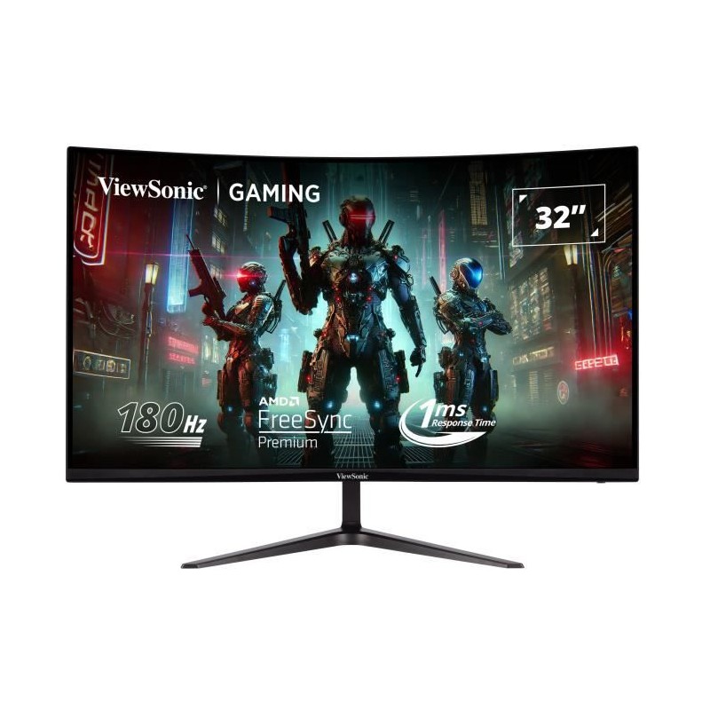Ecran PC Gamer Incurvé - VIEWSONIC - 32 - FHD - 180Hz - Dalle VA -