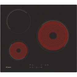 Plaque de cuisson vitrocéramique CANDY CH63CT - 3 foyers - L 60cm -