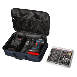 Perceuse-visseuse Bosch Professional GSR 18V-50 + 2 batteries 2,0Ah + chargeu...