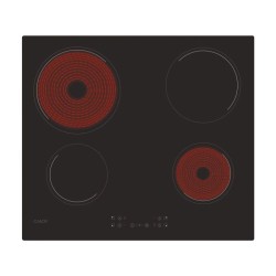 Plaque de cuisson vitrocéramique CANDY CH64CCB - 4 foyers - L 59 cm -