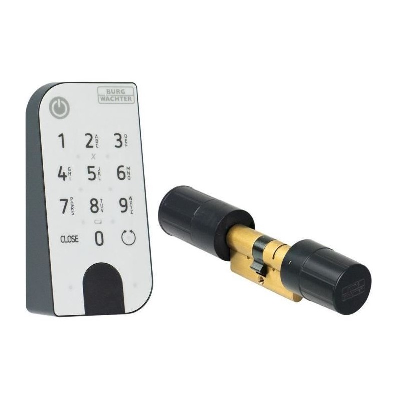 Cylindre électronique BURG-WÄCHTER secuENTRY Home 5001 avec clavier Pincode E...