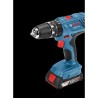 Perceuse-visseuse a percussion Bosch Professional GSB 18V-21 + 2 batteries 2,...