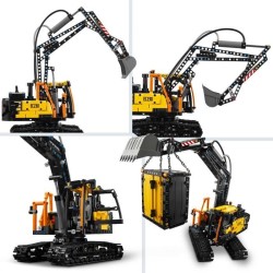 LEGO Technic 42175 Camion Volvo FMX et Pelleteuse Électrique EC230 - Set de V...