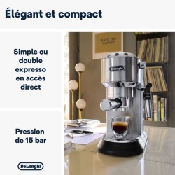 Machine expresso manuelle - De'Longhi - Dedica style - EC685.M - Inox